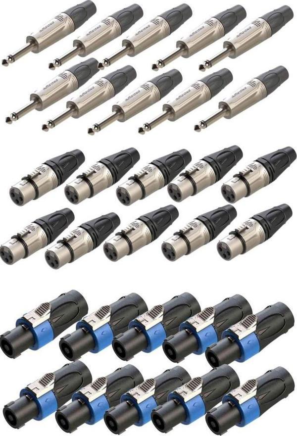 Lastvoice Connection Paket-4 Jak XLR Speakon Konnektör Paketi - Image 1