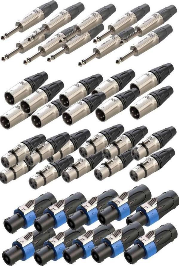 Lastvoice Connection Paket-5 Jak XLR Speakon Konnektör Paketi - Image 1