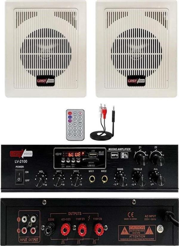 Lastvoice Eko Paket-1 Amfi ve Duvar Hoparlör Ses Sistemi Paketi - Image 1
