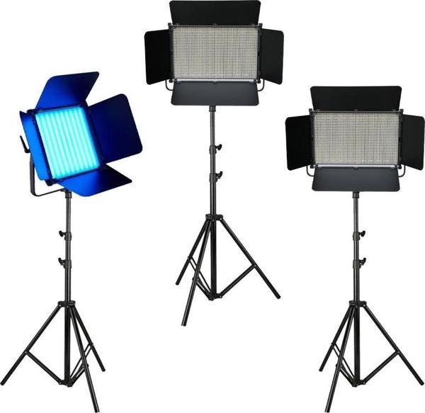GDX RGB'li Panel Led Video Işık Seti - 2020W - Image 1