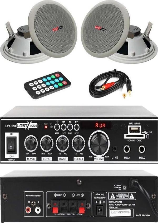 Lastvoice Ekonomi Ceiling Paket-2 Amfi ve Tavan Hoparlörü Seti - Image 1