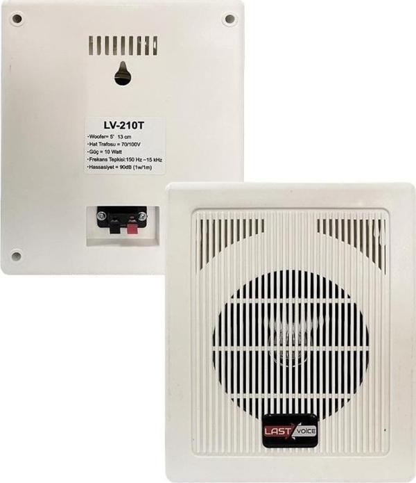 Lastvoice Lv-210T - Duvar Tipi 13 cm 10 Watt Hoparlör - Image 1