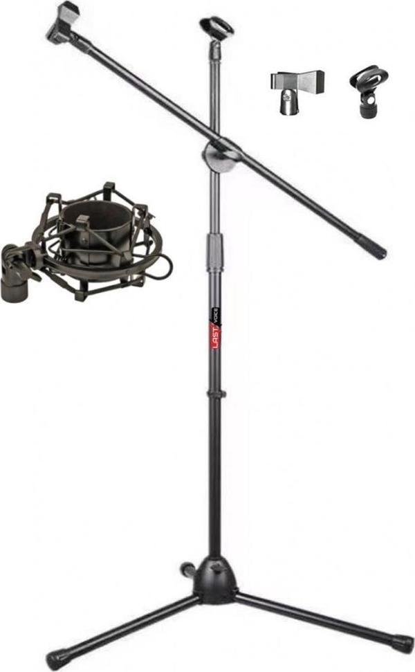 Lastvoice MS06-SHM03 Mikrofon Standı ( Ayağı ) + Shock Mount - Image 1