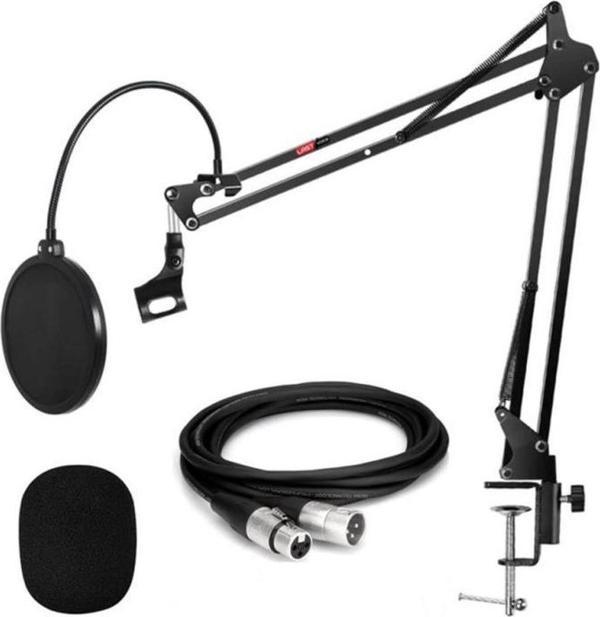 Lastvoice Nb39PSX Set Stüdyo Masa Mikrofon Standı Pop Filtre XLR Kablo - Image 1