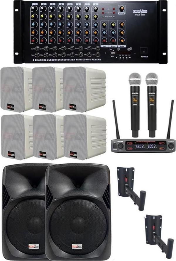 Okul Ses Sistemi İdeal İç-Dış Amfi Hoparlör Sistemi Full Paket-3 - Image 1