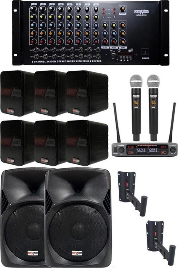 Okul Ses Sistemi İdeal İç-Dış Amfi Hoparlör Sistemi Full Paket-4 - Image 1