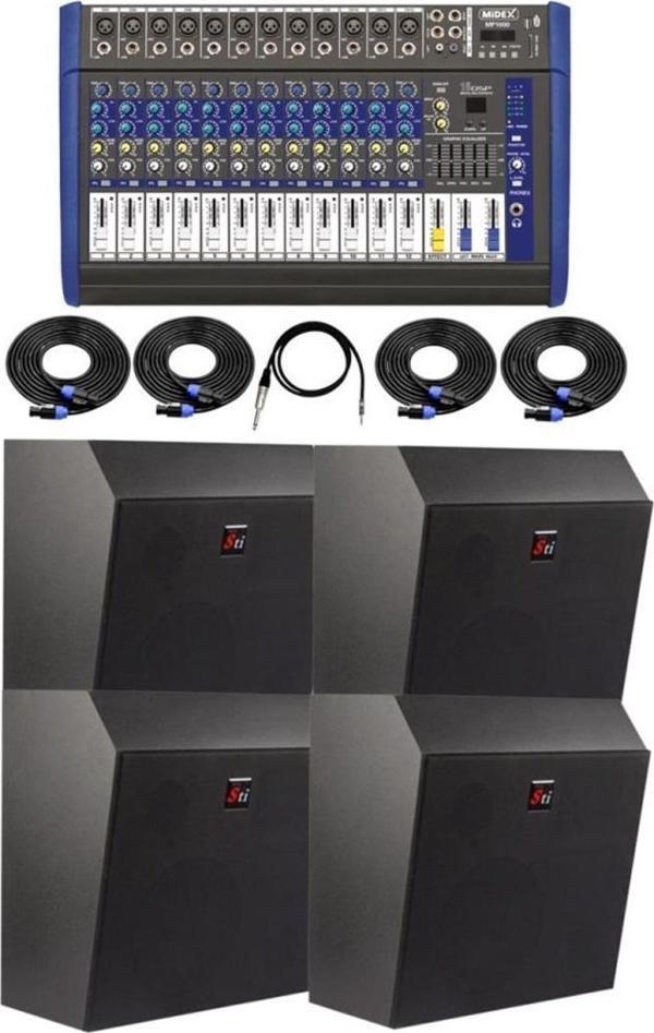 Midex Cine Paket-2 Sinema Ses Sistemi Paketi Hoparlör ve Amfi Seti - Image 1