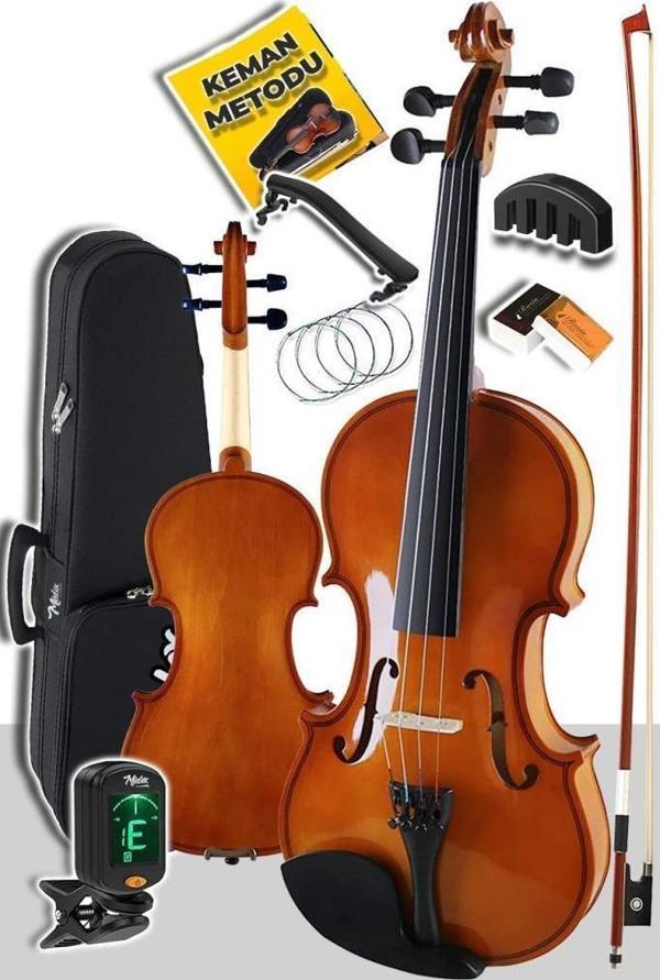 Midex CVL-744-PAK Profesyonel 4/4 Full Keman Seti (Yastık Tuner Tel Susturucu Reçine Çanta Yay) - Image 1
