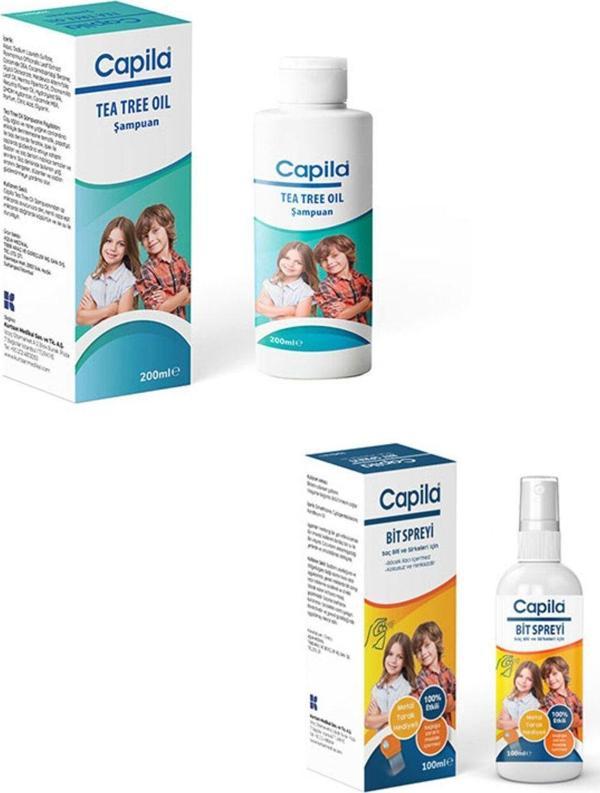 Capila Bit Spreyi 100 Ml + Bit Şampuanı 200 Ml Metal Tarak Hediyeli - Image 1