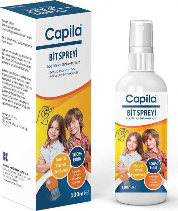 Capila Bit Spreyi 100 Ml Metal Bit Tarak Hediyeli - Image 1