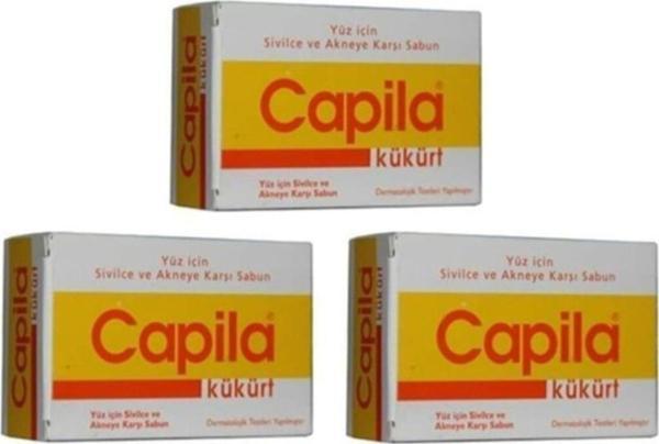 Capila Kükürtlü Sabun Sarı Kutu 90 Gr x 3 Adet - Image 1