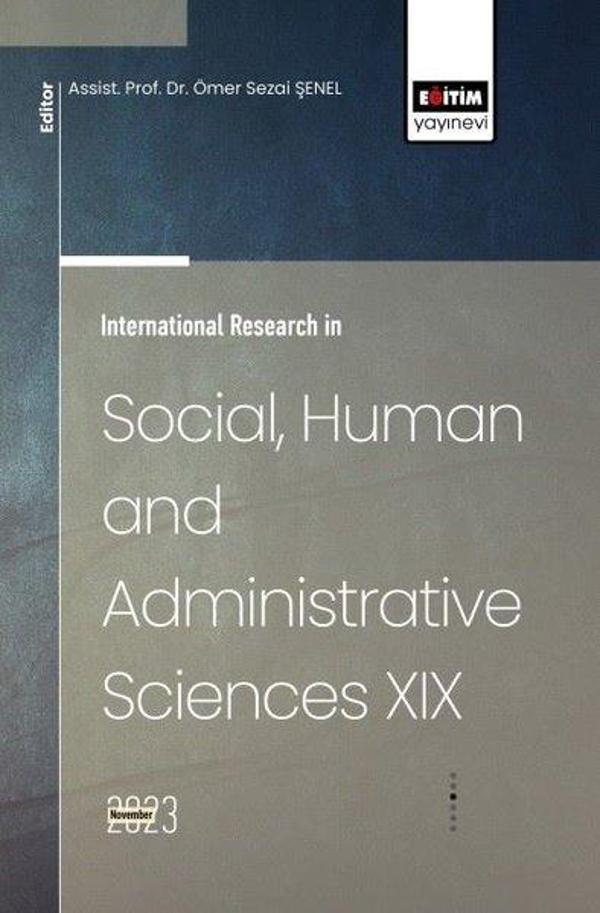 International Research in Social Human and Administrative Sciences 19 - Eğitim Yayınevi - Image 1