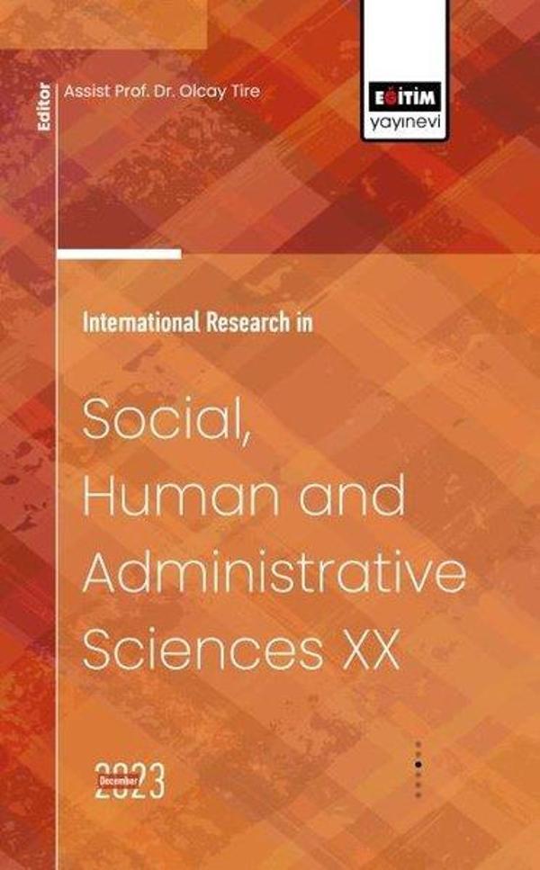 International Research in Social, Human and Administrative Sciences 20 - Eğitim Yayınevi - Image 1