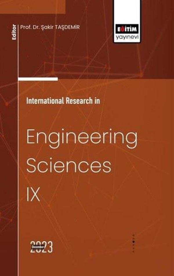 International Research in Engineering Sciences 9 - Eğitim Yayınevi - Image 1