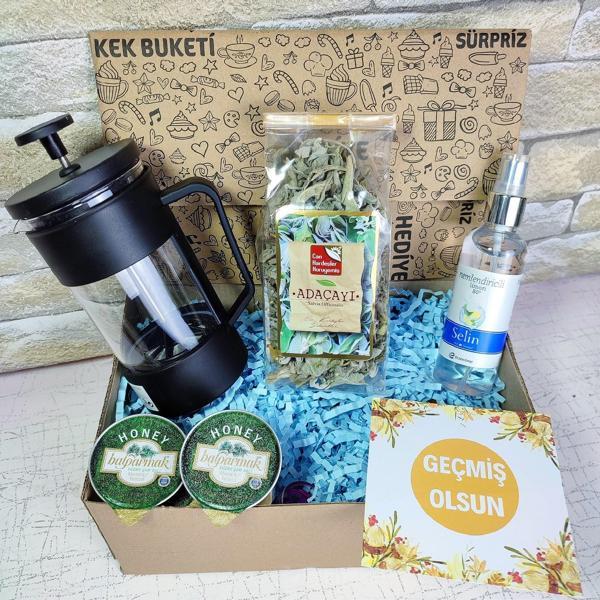 Geçmiş Olsun Hediye Seti, Balparmak Bal, Adaçayı, Kolonya - Image 1