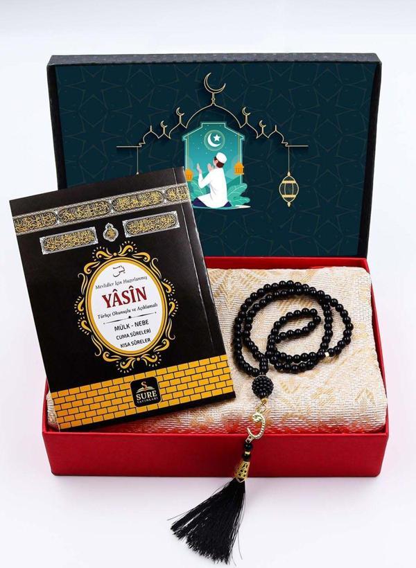 Trendmiya Kutulu Yasin-İ Şerif & Seccade & Namaz Tesbihi Hediye Seti - Image 1