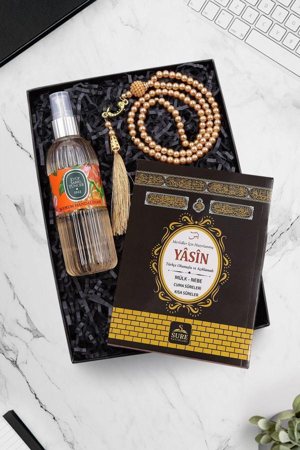 Trendmiya Yasin-İ Şerif & Namaz Tesbihi & Eyüp Sabri Tuncer 150 Ml Sprey Kolonya Hediye Seti - Image 1