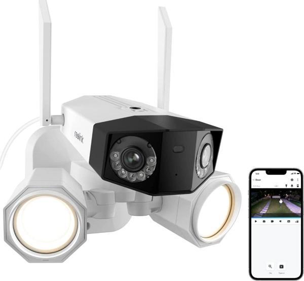 REOLINK Projektör Kamerası, 4K Çift Lensli Kablolu WiFi Güvenlik Kamerası - Image 1