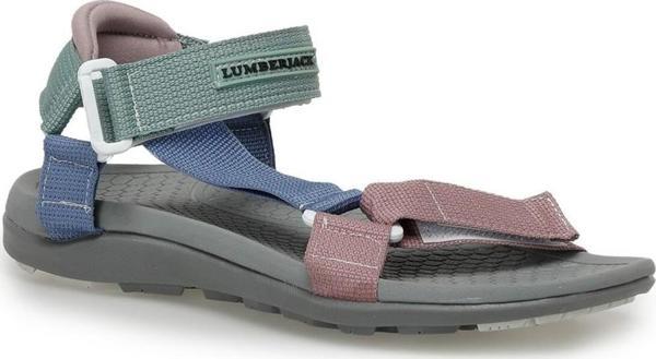 Lumberjack Glory 3Fx Gri-Lila Comfort Casual Anatomik Spor Sandalet - Image 1