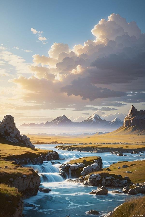 Lilyhobbyland Renkli Baskılı Sayılarla Boyama Hobi Seti (Çerçeveli) 50X65 Cm:Doğa - Image 1