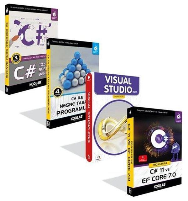 C# Eğitim Seti 1 - 4 Kitap Takım - Kodlab - Image 1
