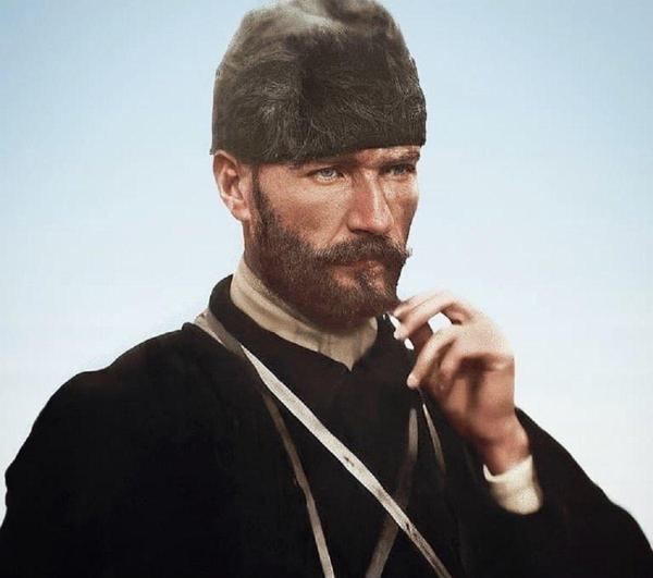 Lilyhobbyland Renkli Baskılı Sayılarla Boyama Hobi Seti (Çerçeveli) 60X75 Cm: Atatürk - Image 1