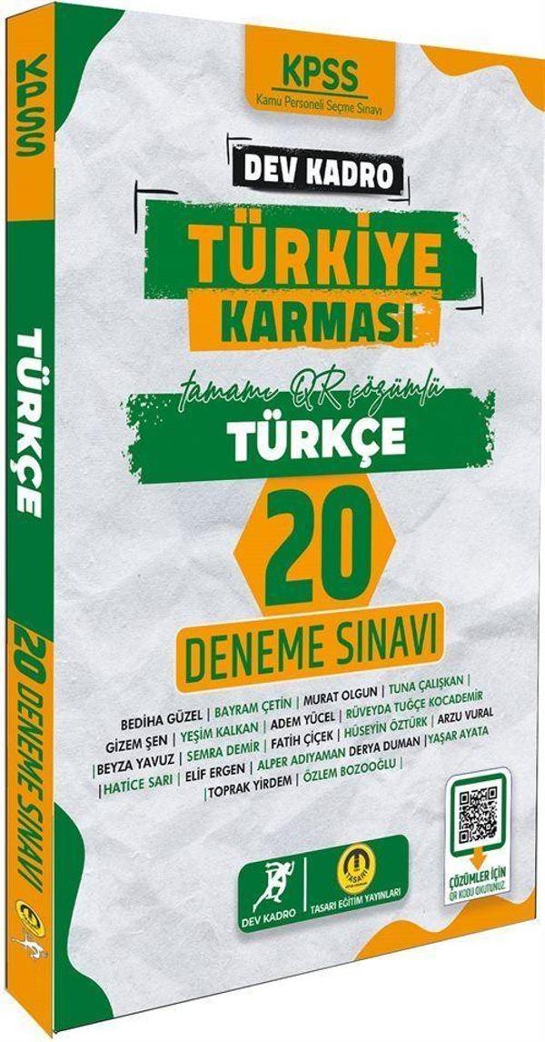 2024 KPSS Türkiye Karması Türkçe 20 Deneme - Tasarı Akademi - Image 1