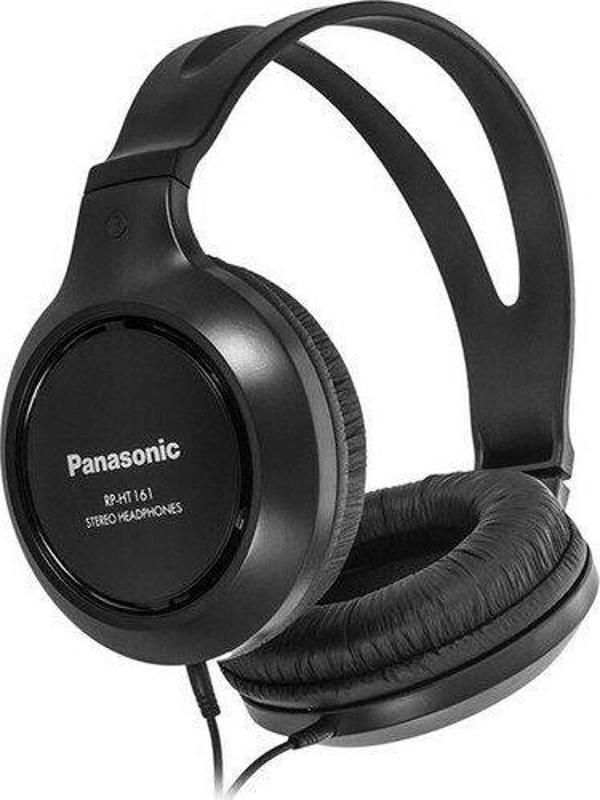 Panasonic RP-HT161E Siyah Kablolu Kulak Üstü Kulaklık - Image 1