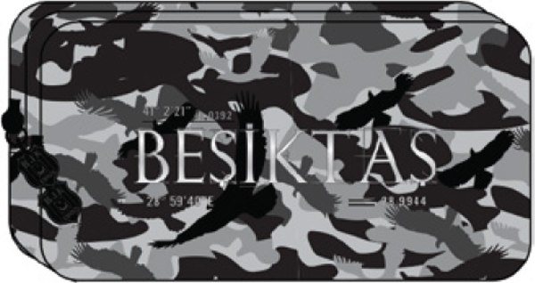 Beşiktaş Kamuflaj Baskı Batik Çift Gözlü Kalemlik / 23310 - Image 1