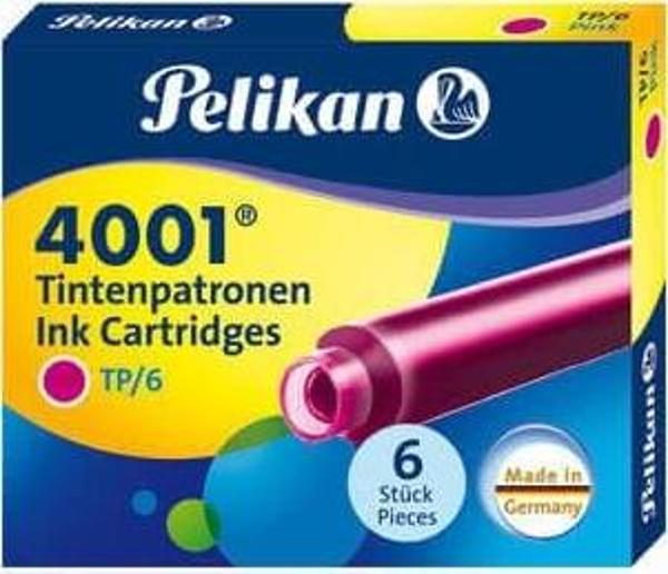 Pelikan 4001 6'lı Kısa Kartuş TP/6 Pembe - Image 1