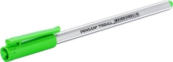Pensan Triball 1mm Üçgen Gövdeli Tükenmez Kalem 12'li Kutu Açık Yeşil - Image 1