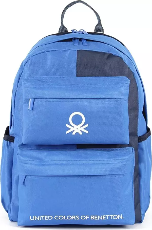 United Colors of Benetton Çift Bölmeli Okul Sırt Çantası Mavi - Lacivert / 03847 - Image 1