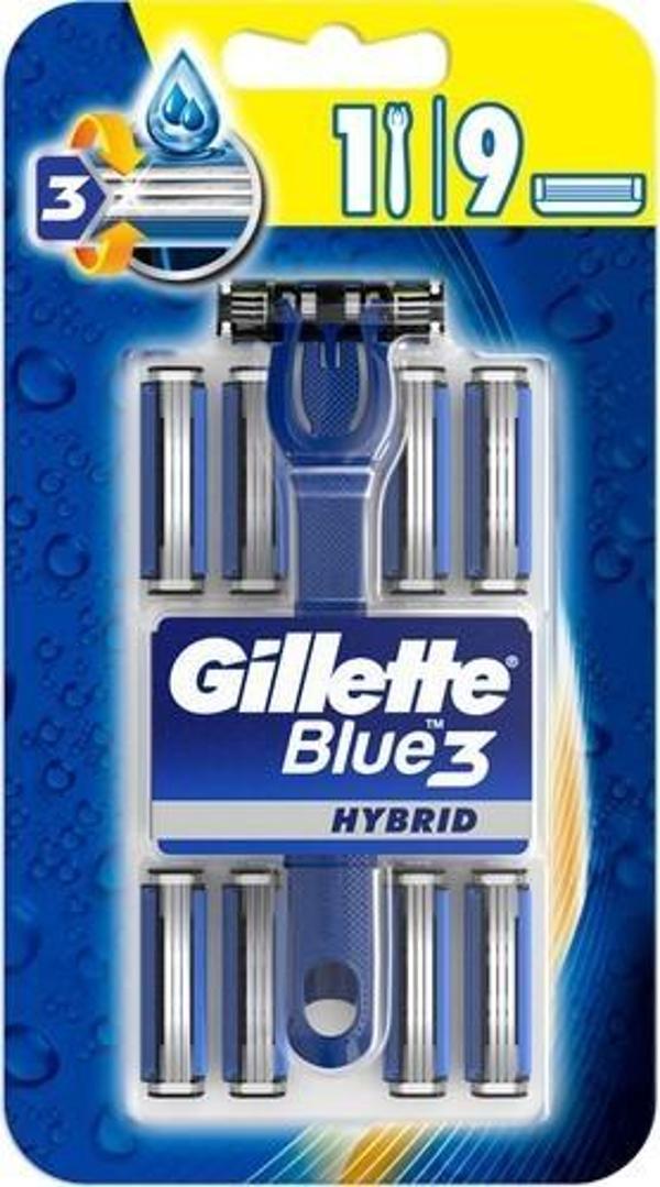 Gillette Blue3 Hybrid Tıraş Makinesi +8 Yedek Bıçak - Image 1