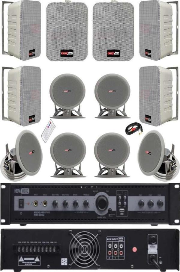 Lastvoice Double Paket-4 Amfili Duvar ve Tavan Hoparlör Seti - Image 1