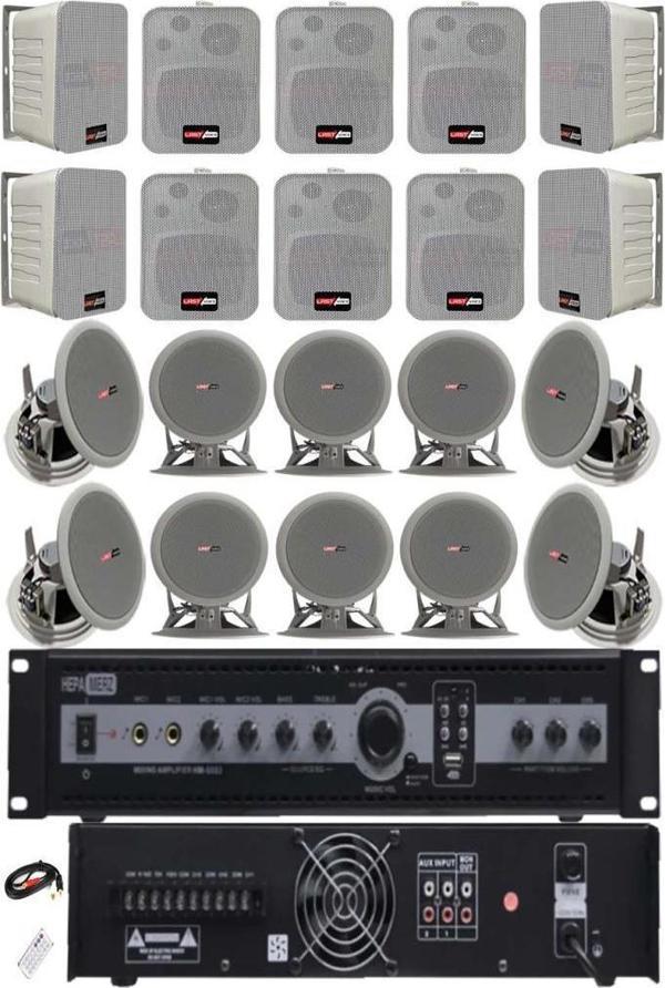 Lastvoice Double Paket-6 Amfili Duvar ve Tavan Hoparlör Seti - Image 1