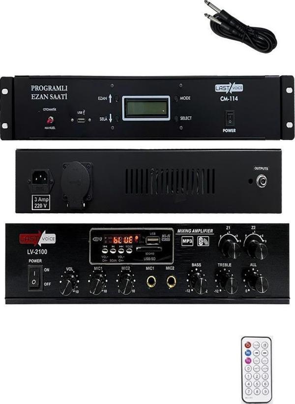 Lastvoice Ekonomik Set-1 Ezanmatik ve 100W Amfi - Image 1