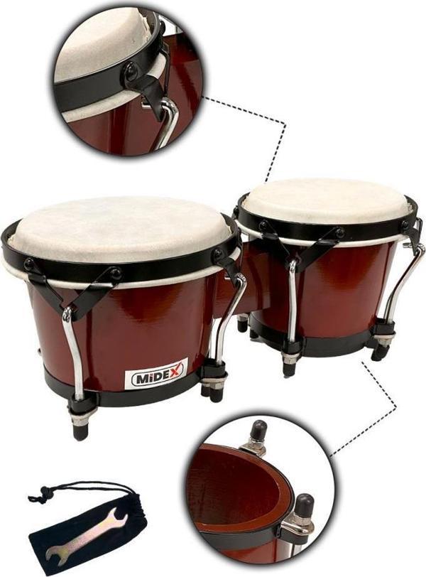 Midex BG-230 Özel İşçilik Kırmızı Bongo Siam Meşesi Doğal Deri - Image 1
