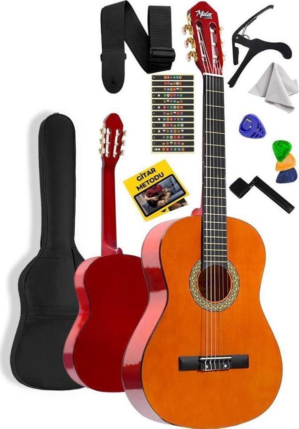 Midex CG-36YL Kaliteli 36 İnç 3/4 Junior Çocuk Gitarı 8-12 Yaş Arası (Çanta Askı Pena Metod) - Image 1