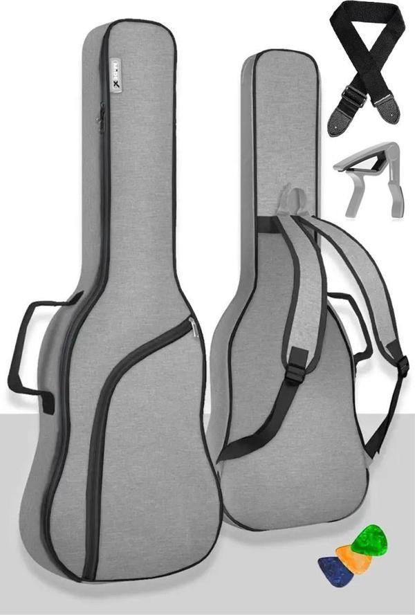 Midex CS-41PAK Akustik Gitar Çantası Soft Case Kılıf Gigbag (Askı Capo Pena Dahil) - Image 1
