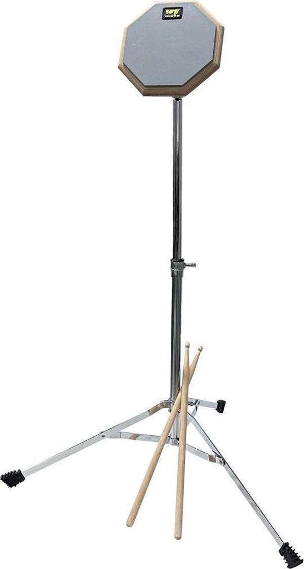 Midex DD-139 Profesyonel Bateri Davul Çalışma Pedi Seti Drum Practice Pad (Stand ve Çanta ile) - Image 1