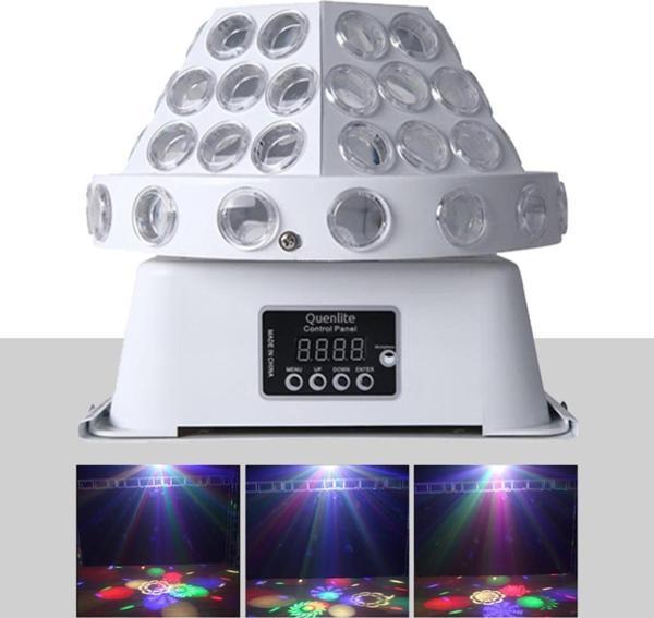 Quenlite QR-650 DMX Profesyonel Dönerli RGB LED Top Işık Disko Sahne Işık Sistemi - Image 1