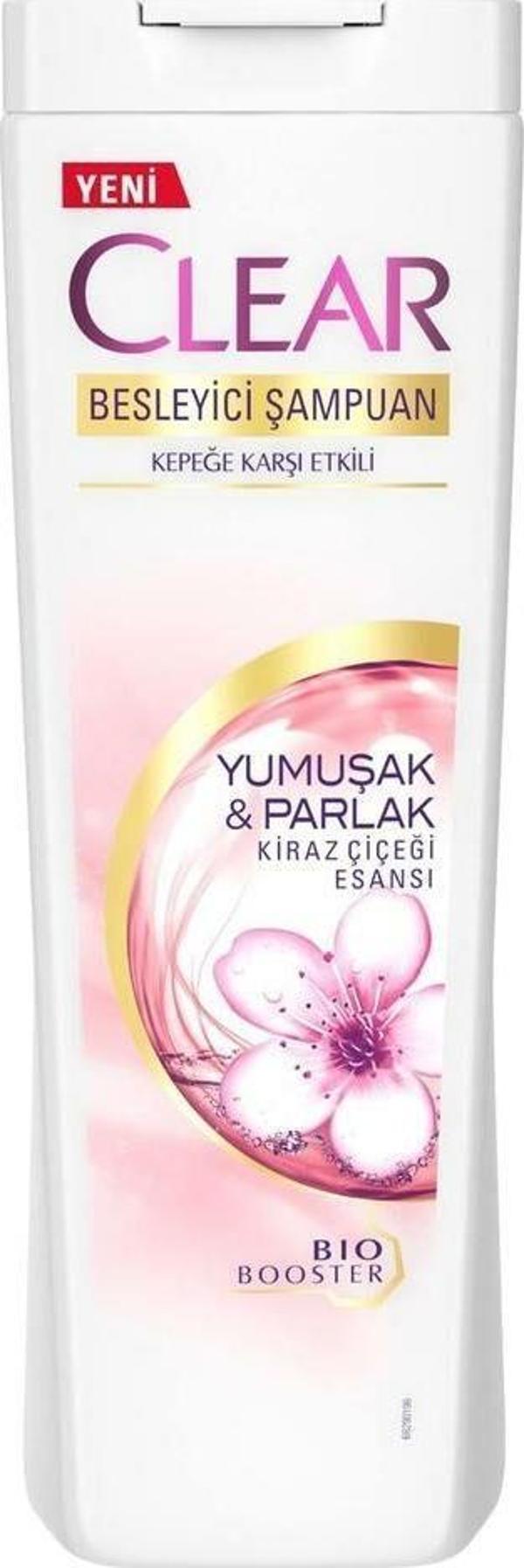 Clear Kiraz Çiçeği Esansı & Keratin Yumuşak ve Parlak Kepeğe Karşı Şampuan 350ML - Image 1