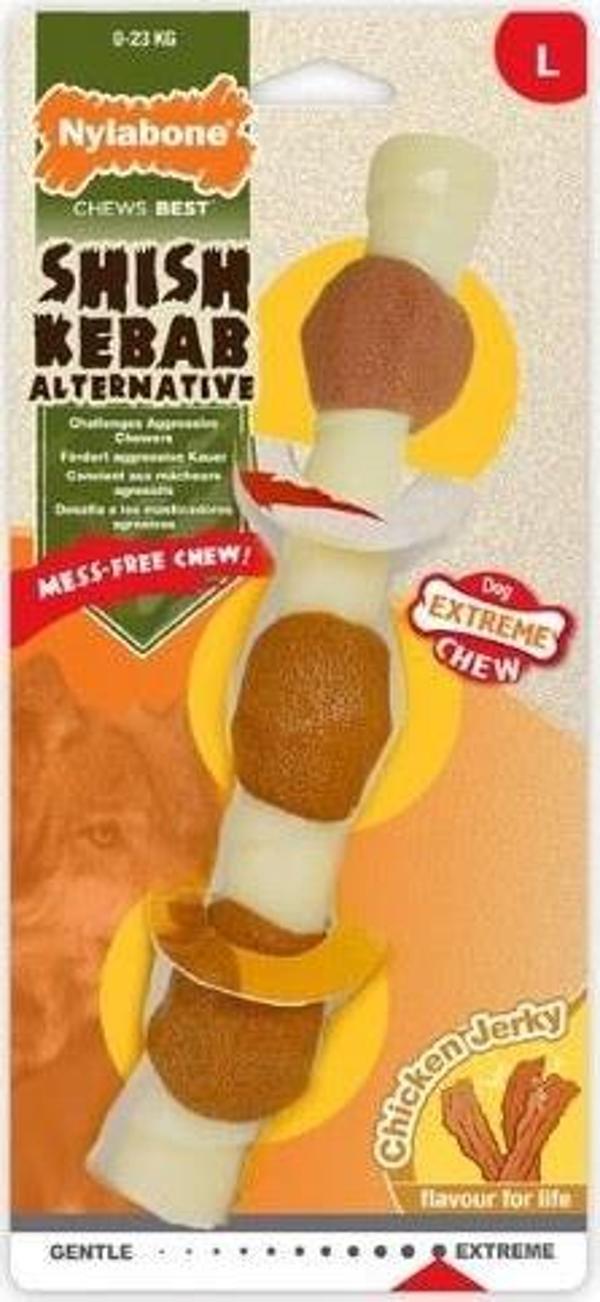 Nylabone Tavuk Aromalı Köpek Çiğneme Çubuğu L - Image 1