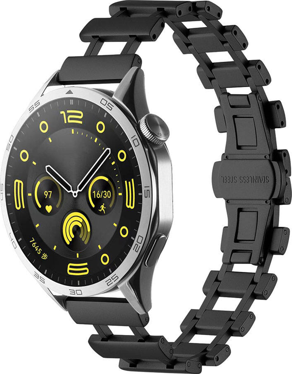 Galaxy Watch Uyumlu Fuchsia  46mm DNKR-05 22mm Metal Kordon - Image 1