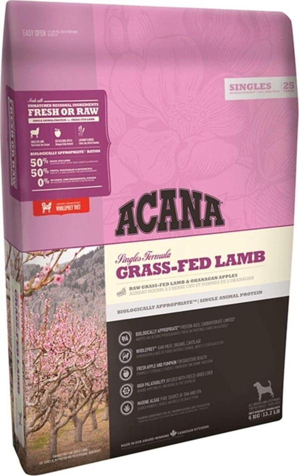 Acana Grass Fed-lamb Tahılsız Kuzu Etli Yetişkin Köpek Maması 11,4 kg - Image 1