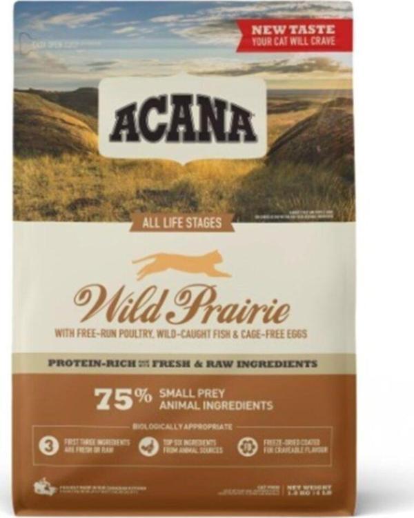 Acana Wild Prairie Tahılsız Yetişkin Kedi Maması 4500 G - Image 1