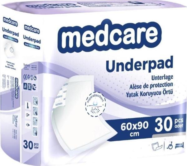 Medcare Yatak Koruyucu Örtü 60 X 90 Cm 30 Adet - Image 1