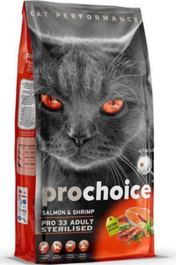 Prochoice Pro 33 Sterilised Somon Karides Kısır Kedi Maması 15 kg - Image 1