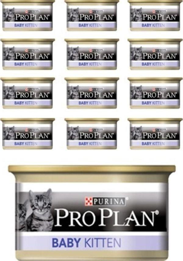 Pro Plan Baby Kitten Tavuk Etli Yavru Yaş Kedi Maması - 85 Gr X 12 Adet - Image 1