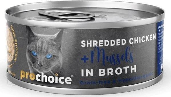 ProChoice Taze Tavuk Eti Ve Midyeli Soslu Yaş Kedi Maması 70 gr - Image 1